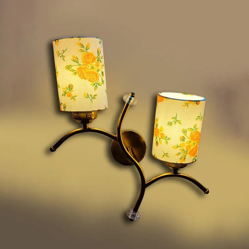 LumiBranch Dual Cotton Wall Lamp - White & Orange media 5