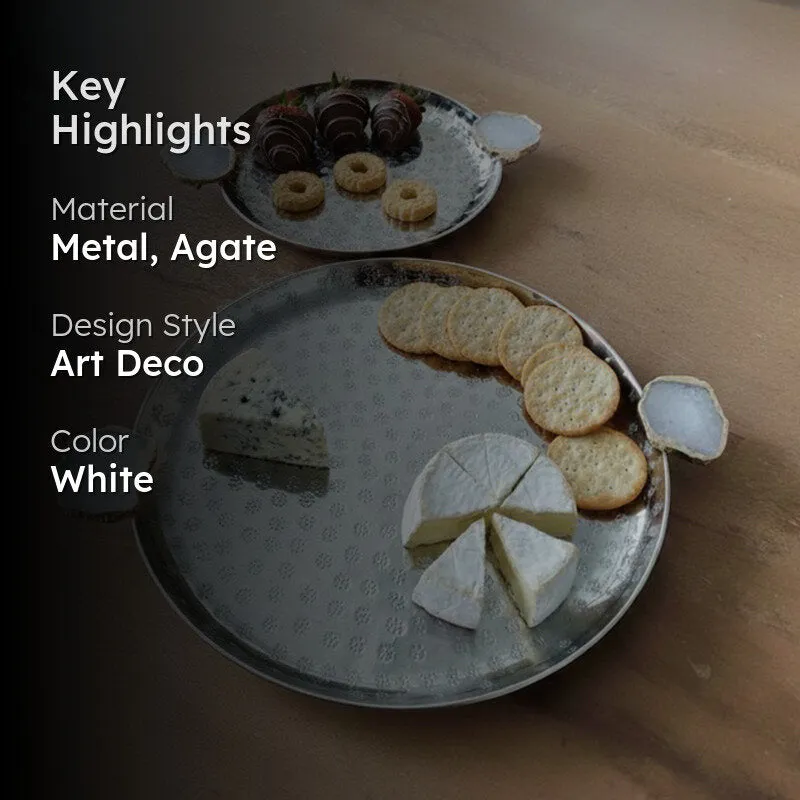 Elementa (Metal,Agate) Platter - Set of Two media 2