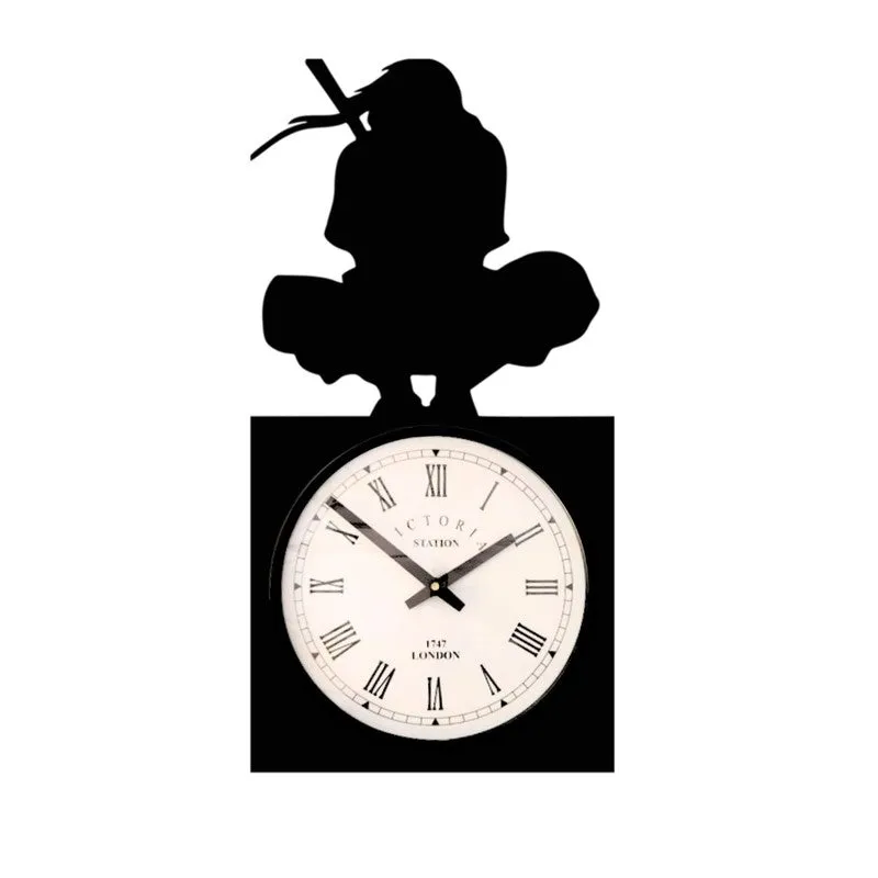 Veyora Steel Analog Wall Clock - Black media 4