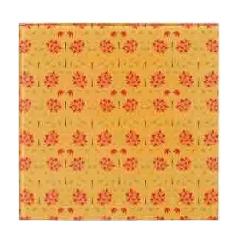 Magnate Mughal Floral Yellow Square Coasters - Set Of Four media 4