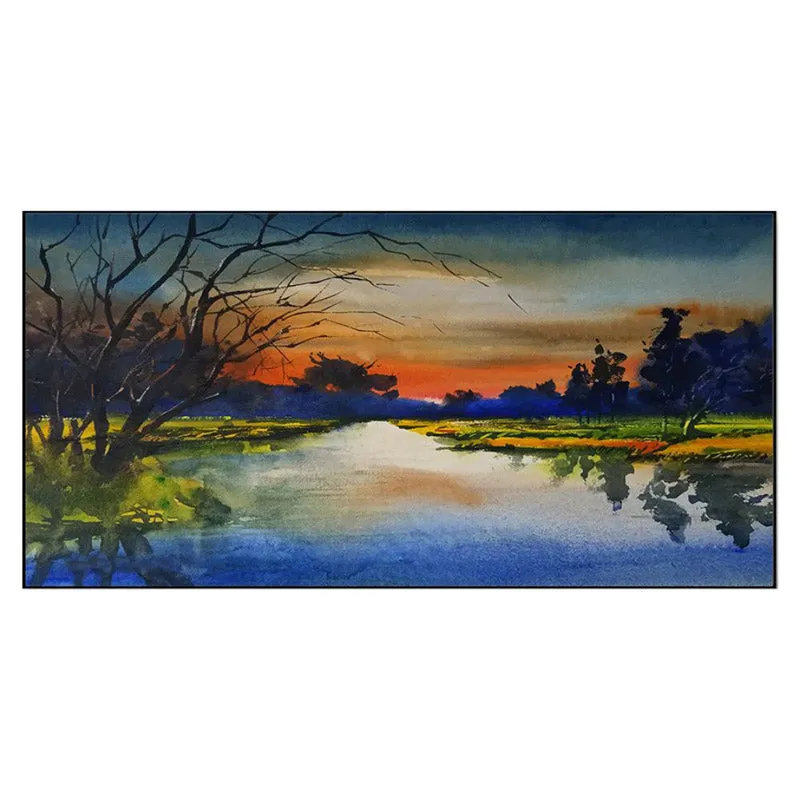 Nova Tranquil Lake Canvas Wall Painting media 5