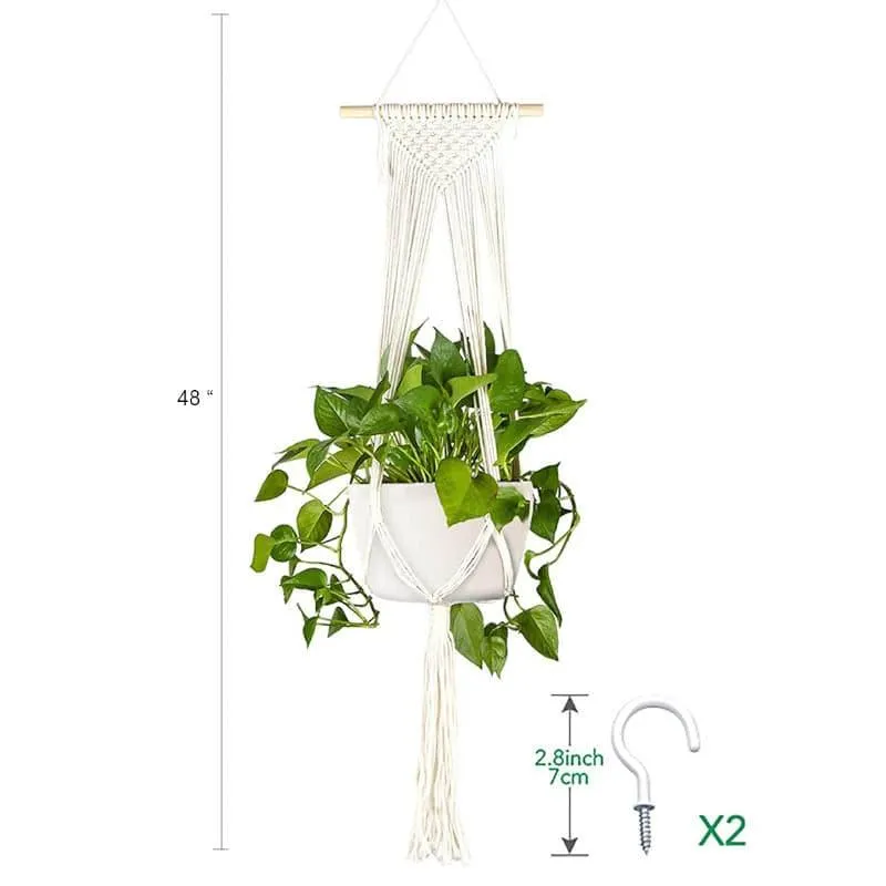 Gigi Macrame Plant Hanger - Set Of Two media 4