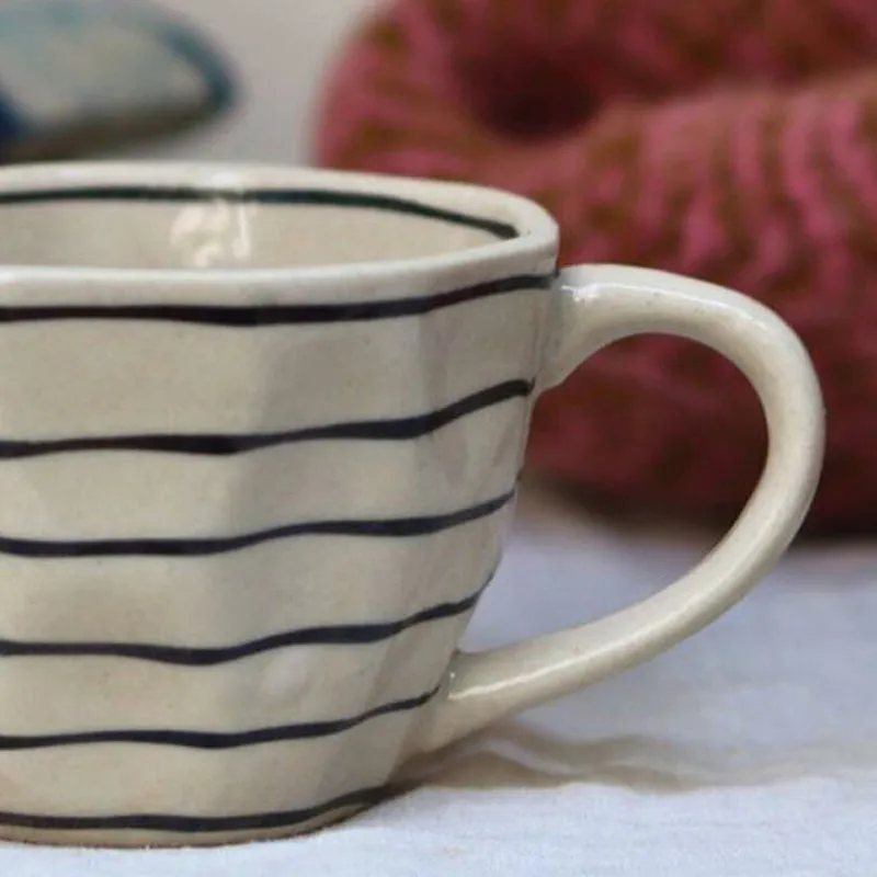 Linear Ceramic Tea Cup (230 mL) media 5