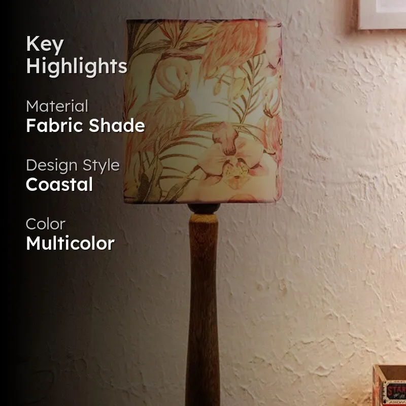 Flamin Flamingos Fabric Table Lamp - Multicolor media 2