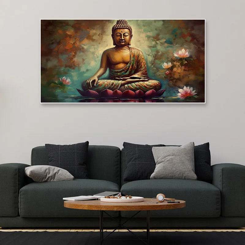 Mahatma Wall Painting With Frame media 3