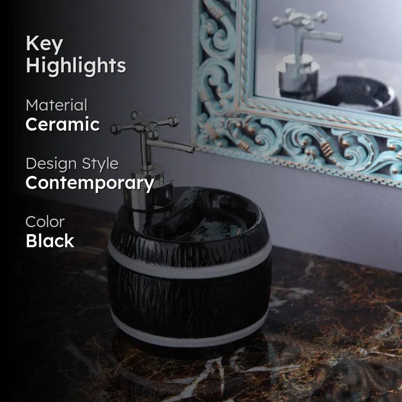 Barrel Wash Soap Dispenser - Black media 2