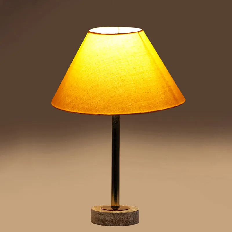 Cotin II Rodin Wooden Table Lamp - Yellow,Gold,White media 6