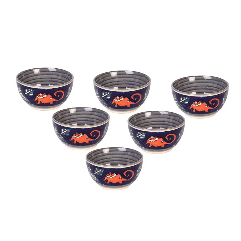 Tusker Grace Ceramic Serving Bowl (150 ML) - Set of Six media 5