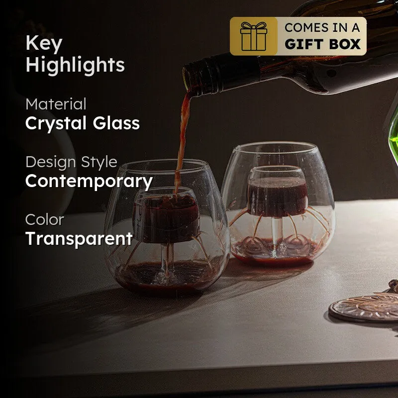 AeroSip Wine Aerator Glasses (320 mL Each) - Set Of Two media 2