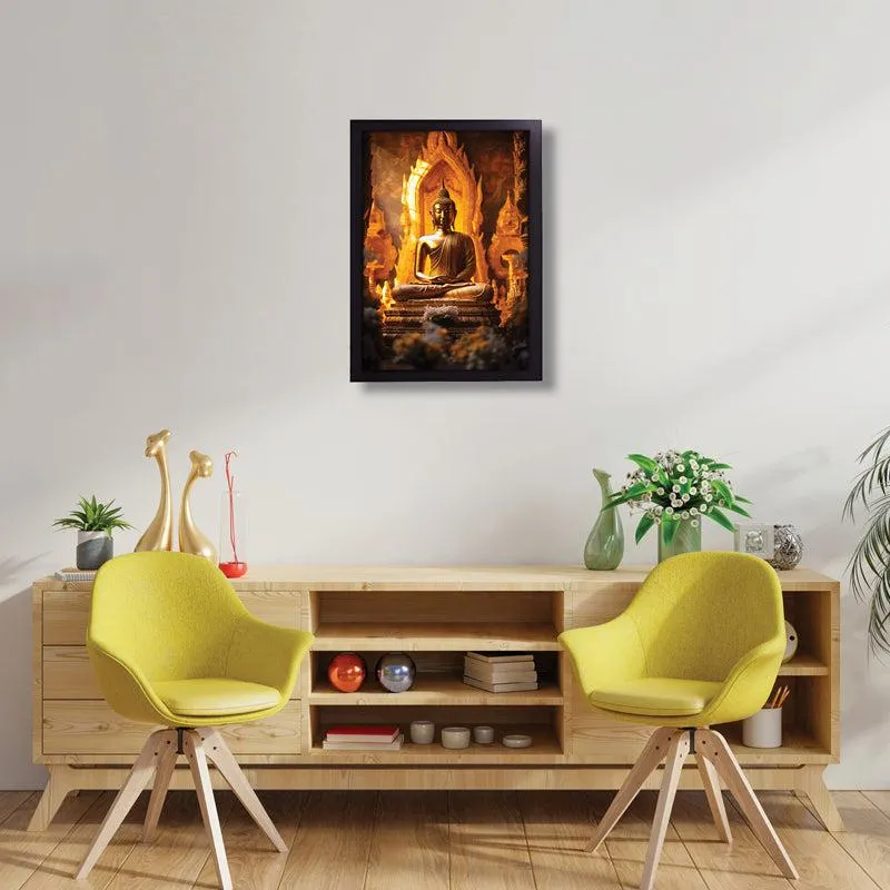 Ethereal Serenity Buddha Wall Painting media 5