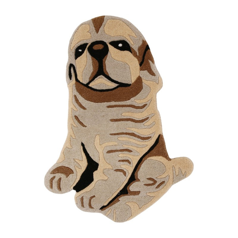Little Pup Cotton Carpet - Brown