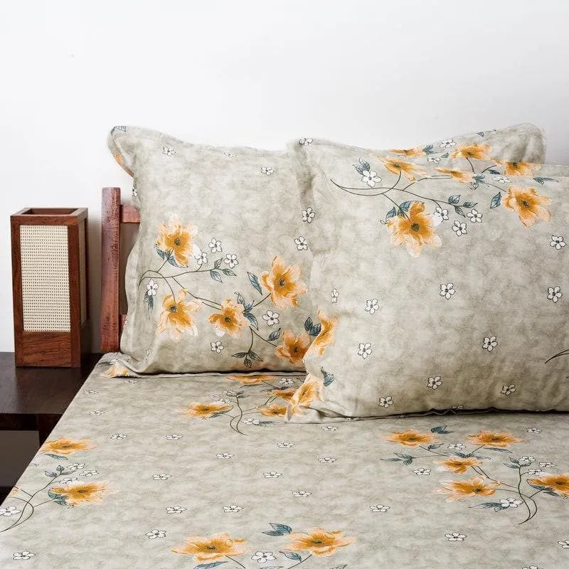 Floral Candy Cotton Bedsheet - 170 TC media 4