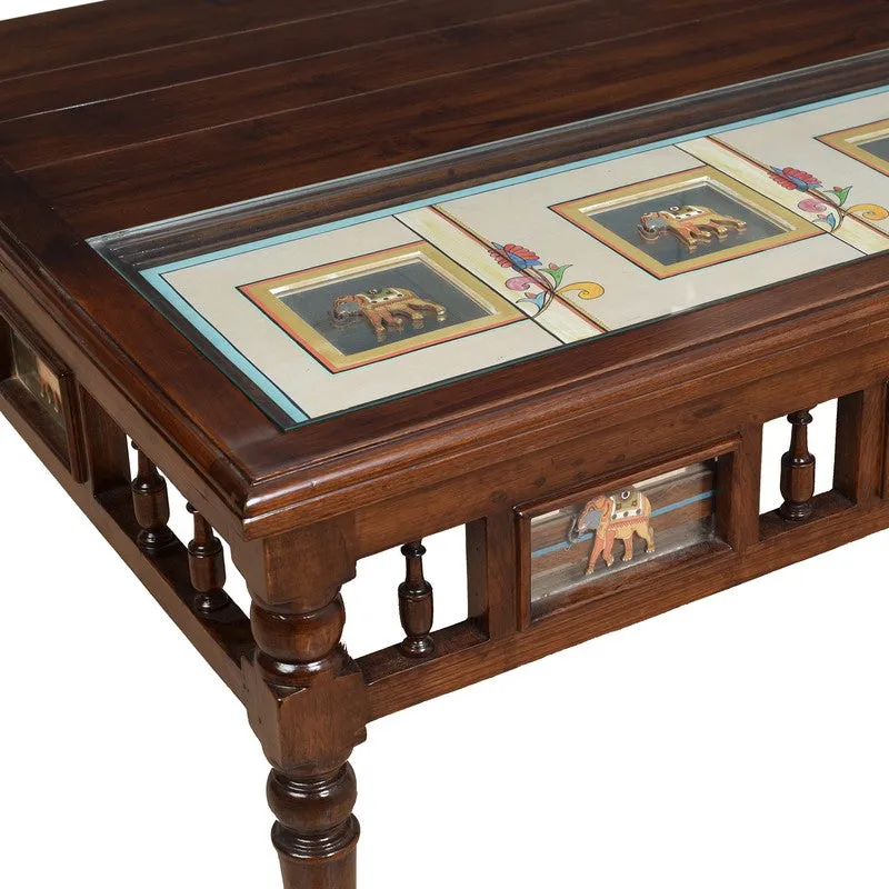 Sumer Teak Wood Center Table media 5