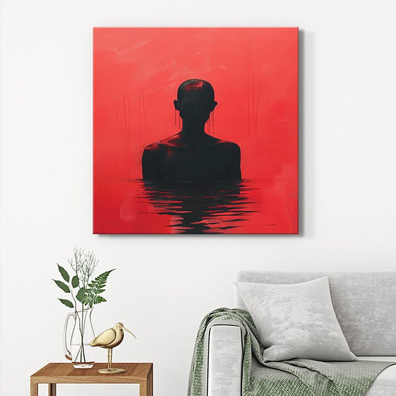 Back Silhouette Art Wall Painting