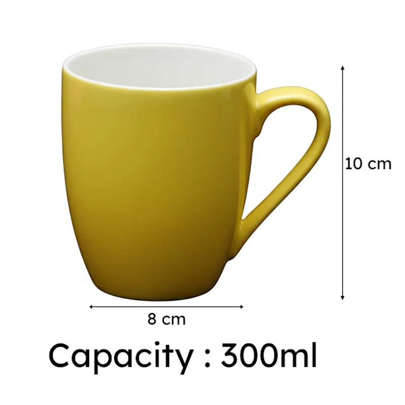 Sellia Porcelain Coffee Mug (300 mL Each) - Set of Six media 5