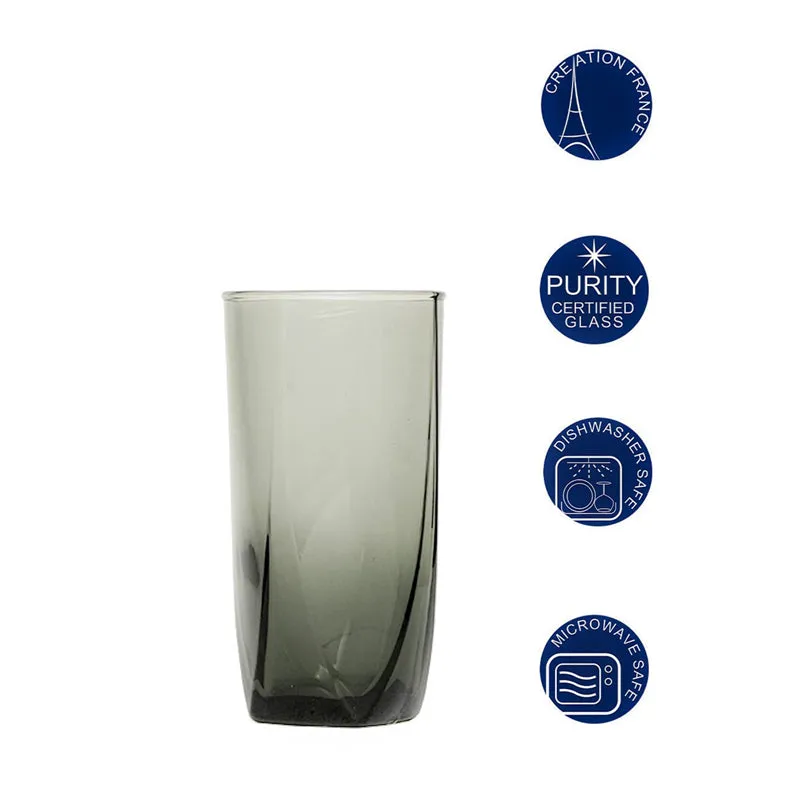 Luminarc Eiffel Tinted Glasses (350 mL/Grey) - Set Of Six media 5