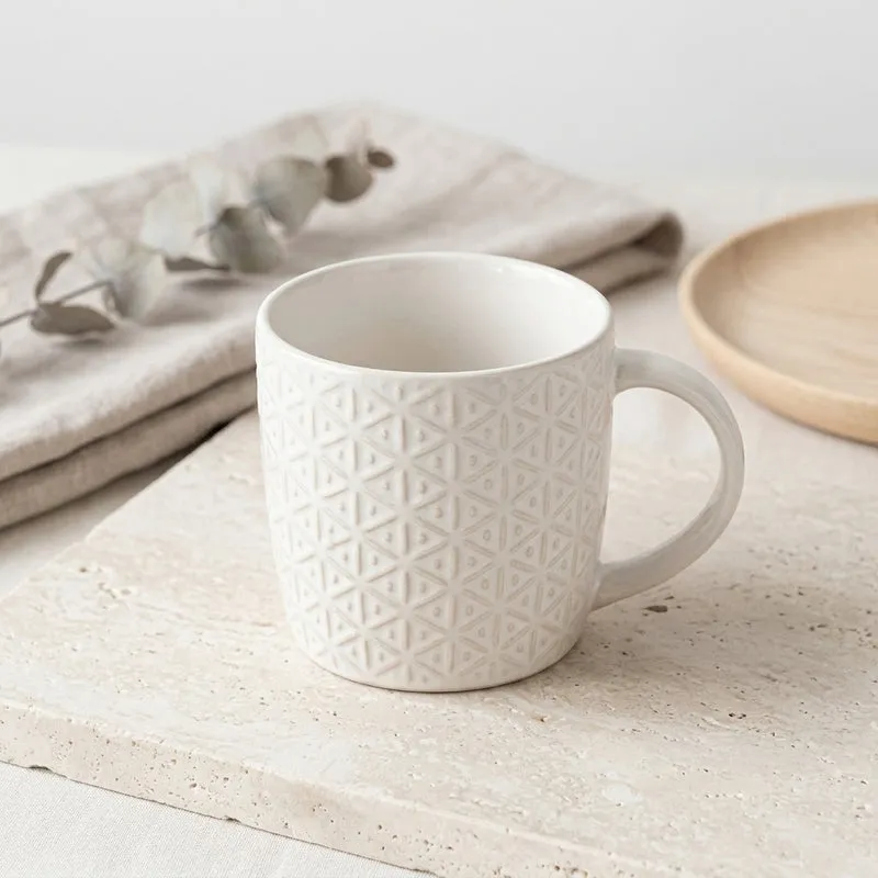 Bloomers Porcelain Coffee Mug (300 mL Each) - Set of Two media 1