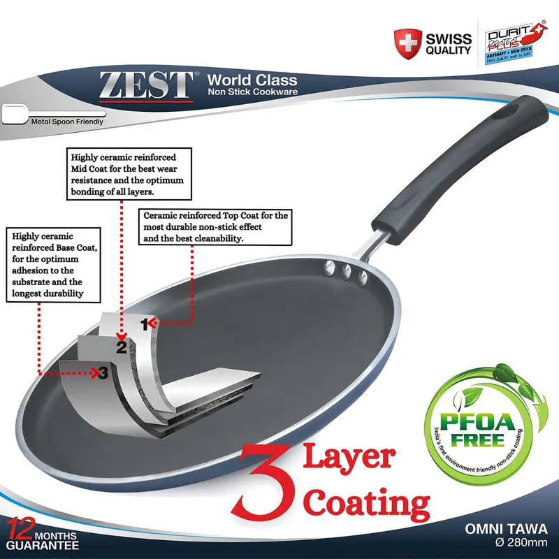 Vinod Clerio Non Stick Dosa Tawa - 28 cm media 10