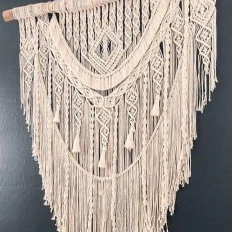 Nira Bohemian Macrame Cotton Wall Accent media 4
