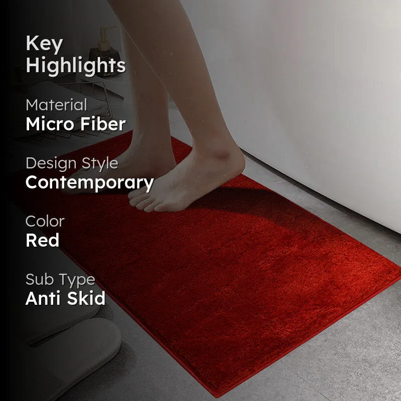 Lois Anti Skid Bath Mat - Red media 2