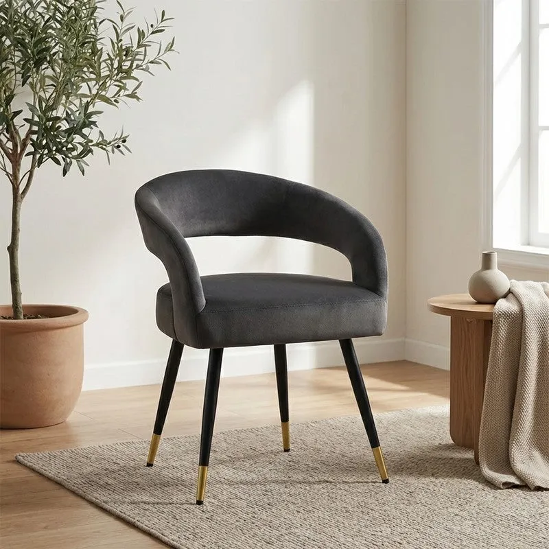 Estora Metal Accent Chair - Black media 1