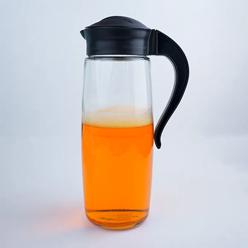 Domana Oval Transparent Jug With Lid (Black) - 1600 ML media 5