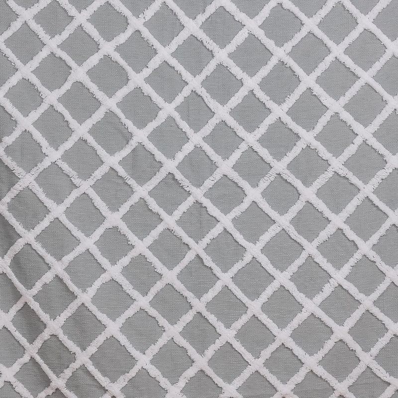 Grid Tuft Cotton Throw media 4
