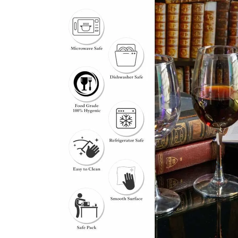 Preii Thin Red Wine Glasses (350 ml ) - Set Of Six media 6
