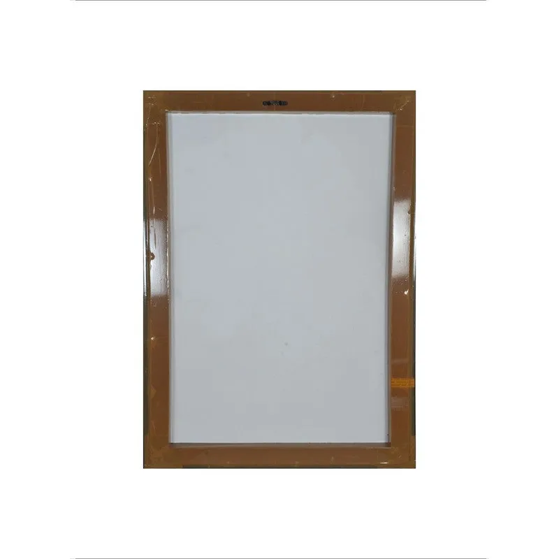 Back view of the rectangular wall frame on a white background