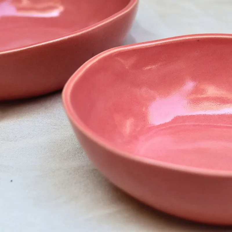 Pietro Ceramic Serving Bowl (Pink) - 550 mL media 5