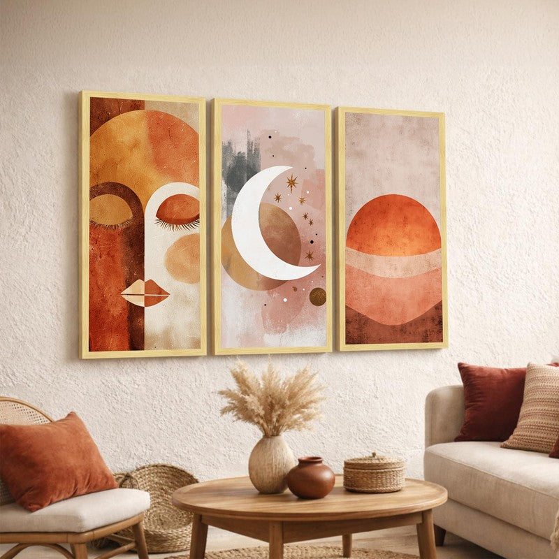 Facial Framed Wall Art - Set Of Three
