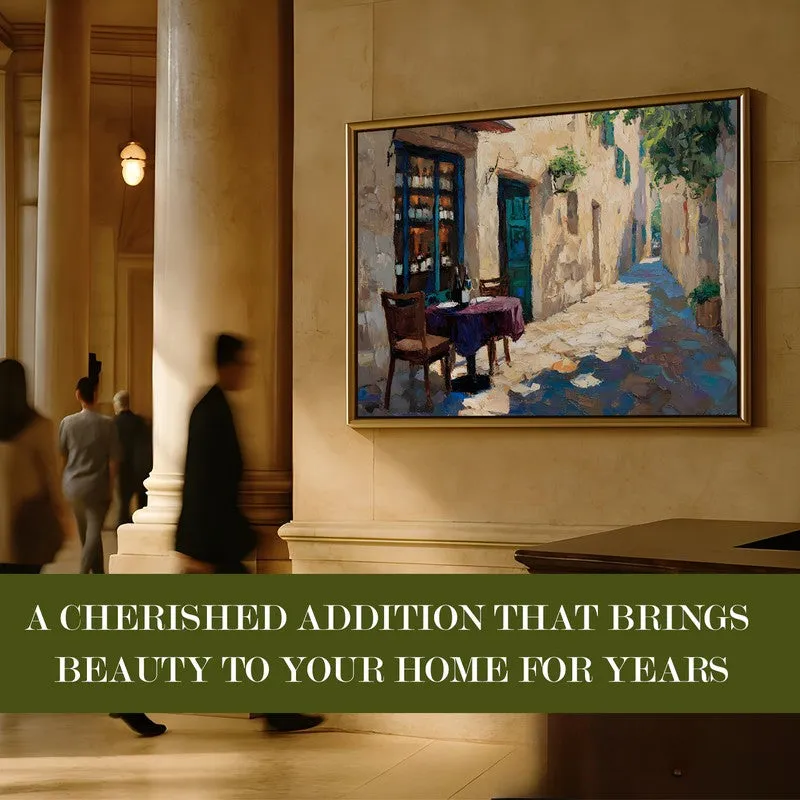Afternoon Shadow Canvas Wall Painting With Frame media 7