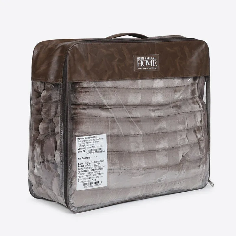 Monte Carlo Velvet Whisper Blanket (Brown) - 720 GSM media 7