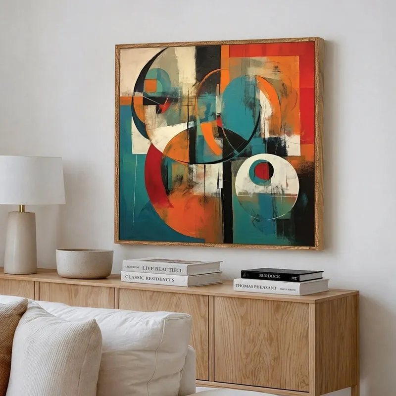 Pattern Spirit Canvas Wall Art With Frame media 4