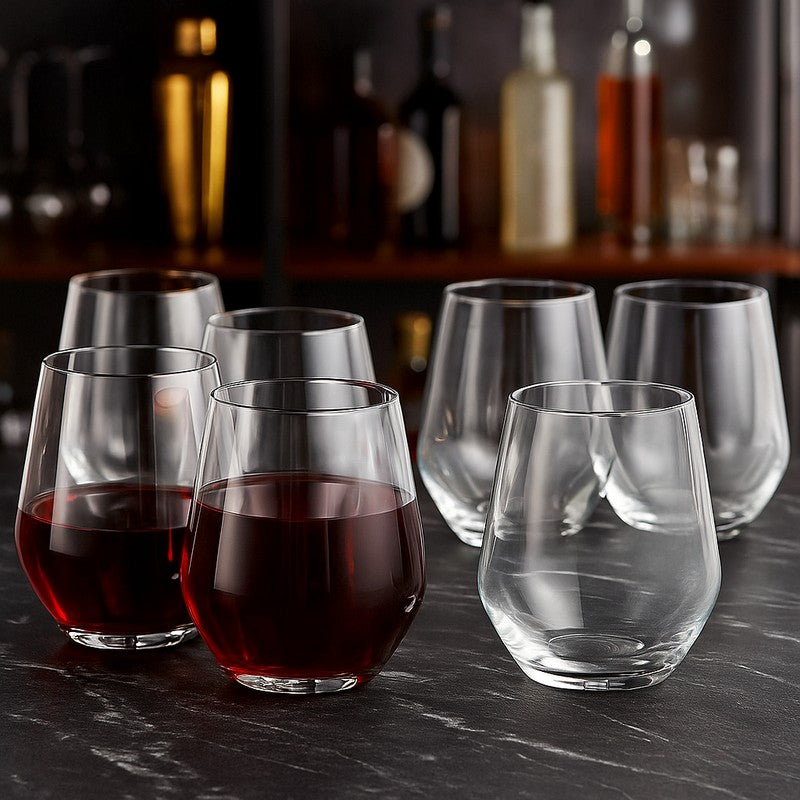 Davin Bohemia Crystal Wine Glass(350 mL) - Set Of Six media 4