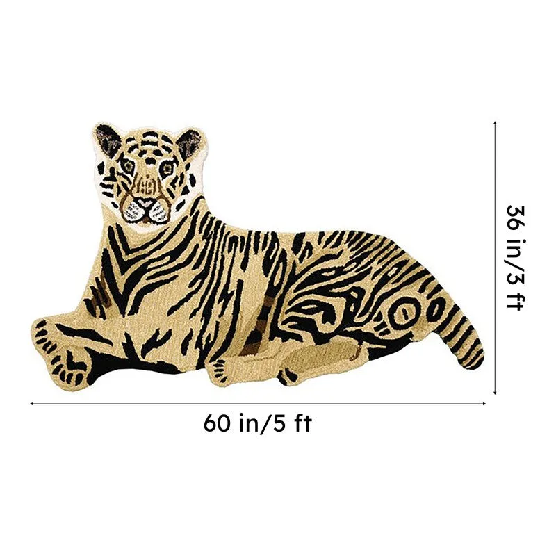 Roaring Tiger I Cotton Carpet - 10