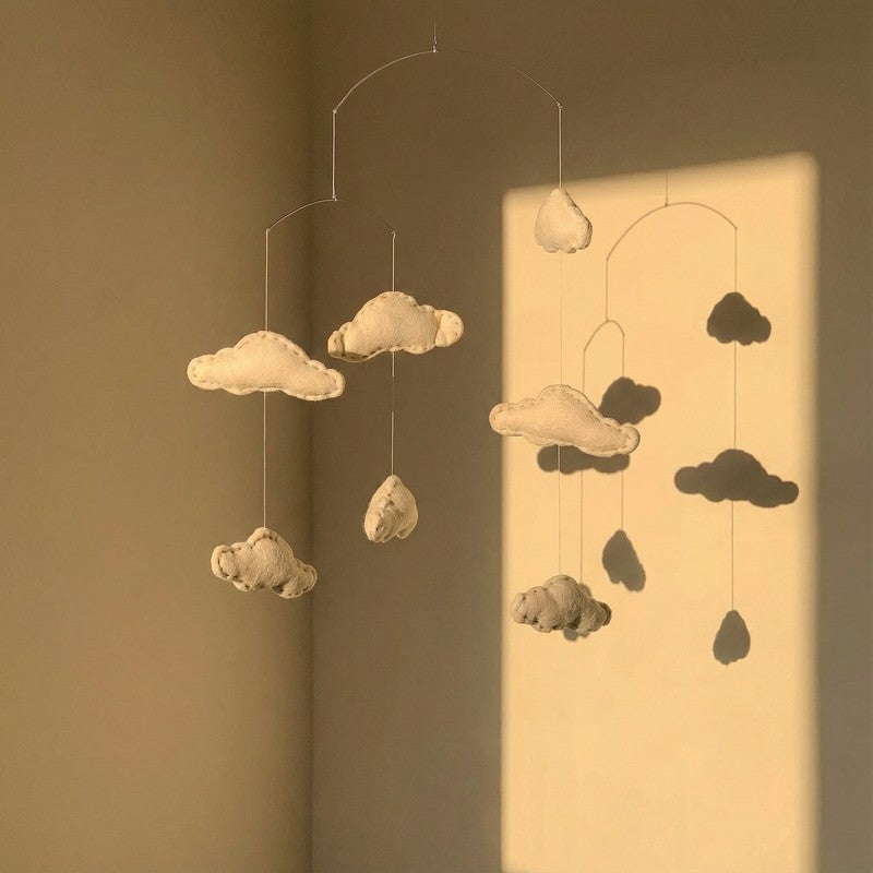 Fig Living Felt Ornaments - Hanging Mobile (Cloud) media 4