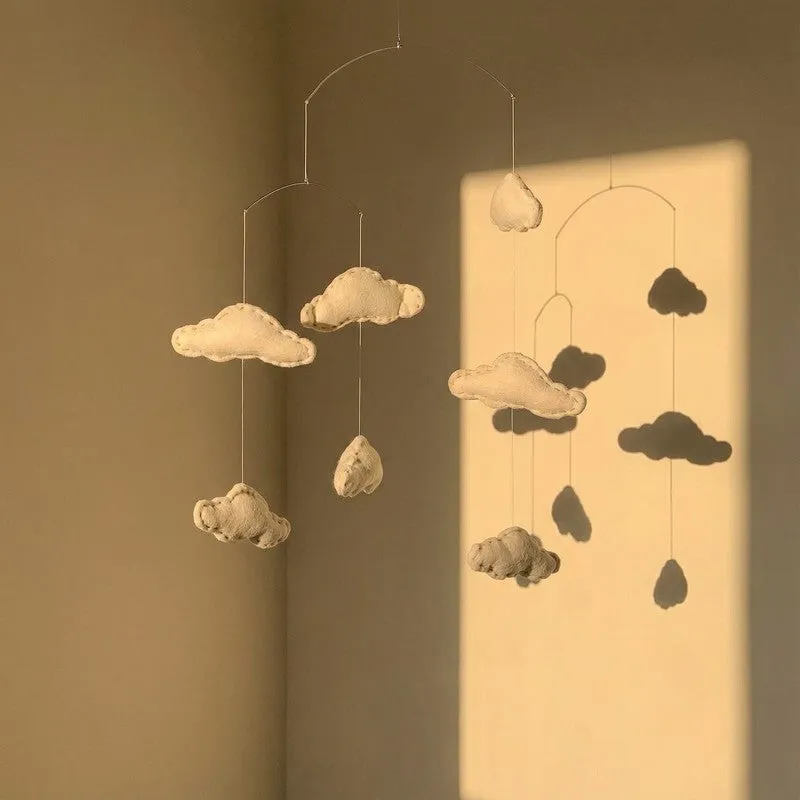 Fig Living Felt Ornaments - Hanging Mobile (Cloud) media 4