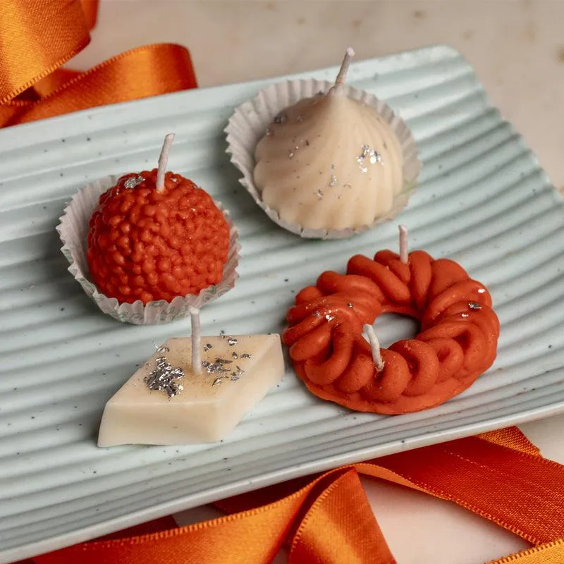 Sweet Savour Orange Scented Candle - Set Of Four media 4