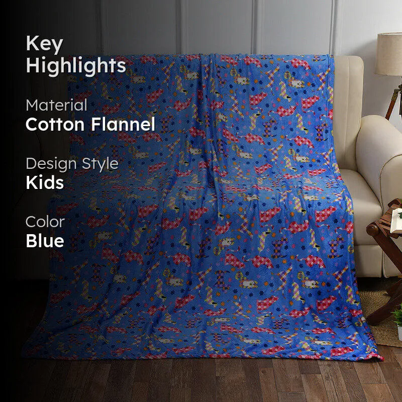 Soft Kitty Kids Throw - Blue media 2
