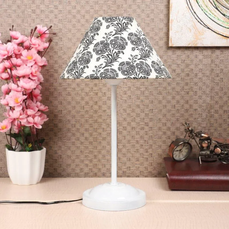 Filigree Meisaa Fabric Table Lamp - Black,White media 3
