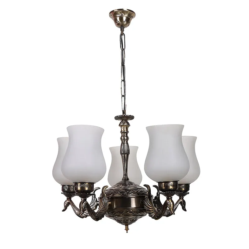 Milky Mayoora Mosaic Golden Antique Ceiling Lamp media 4