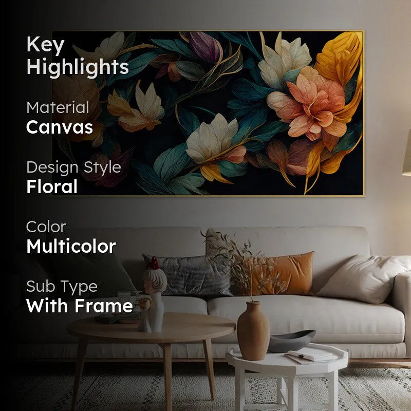 Presto Floral Canvas Wall Painting media 2