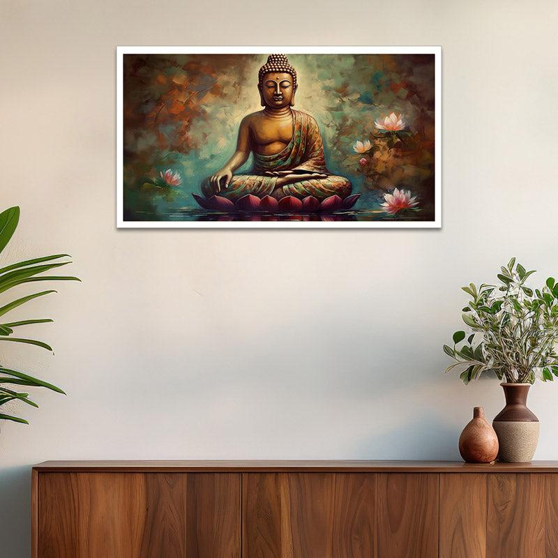 Mahatma Wall Painting With Frame