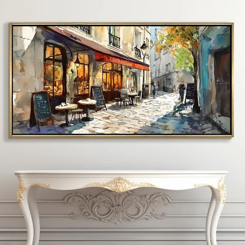 Ruelette Canvas Wall Painting With Frame media 5