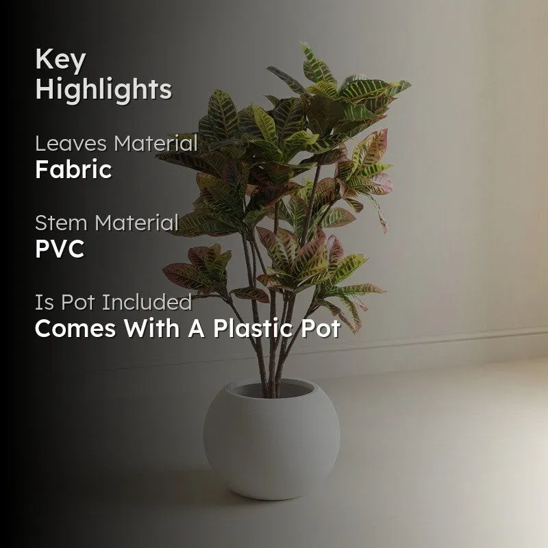 SoftLeaf Artificial Plant With Black Plastic Pot - 3.7 ft media 2