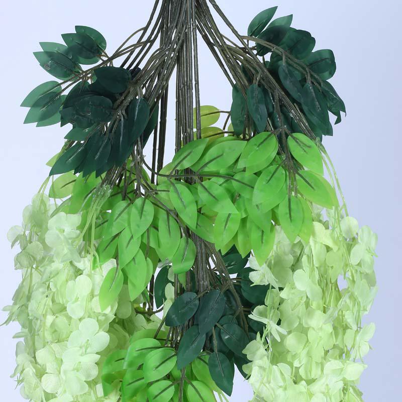 Faux Lush Wisteria Plant -  Green -  3.3 Feet media 5