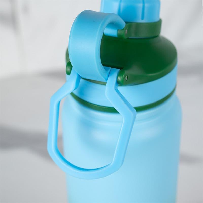 Serene Sip Hot & Cold Thermos Water Bottle (Green & Light Blue) - 800 mL media 5