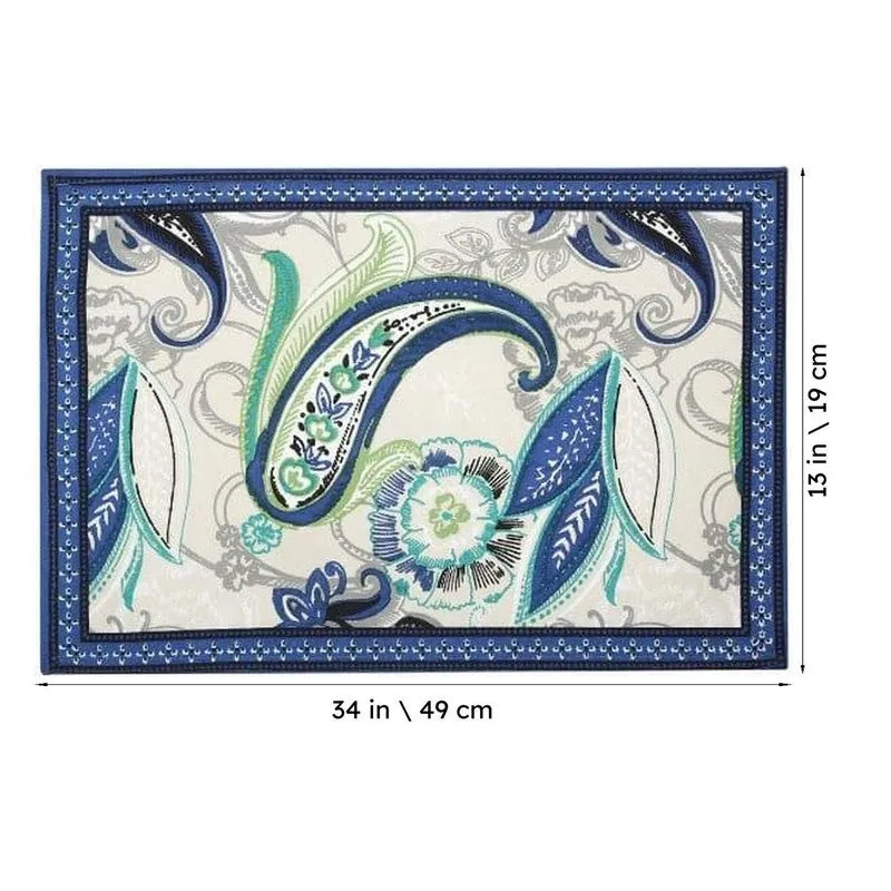 Blue Paisley Table Mat - Set Of Six media 6