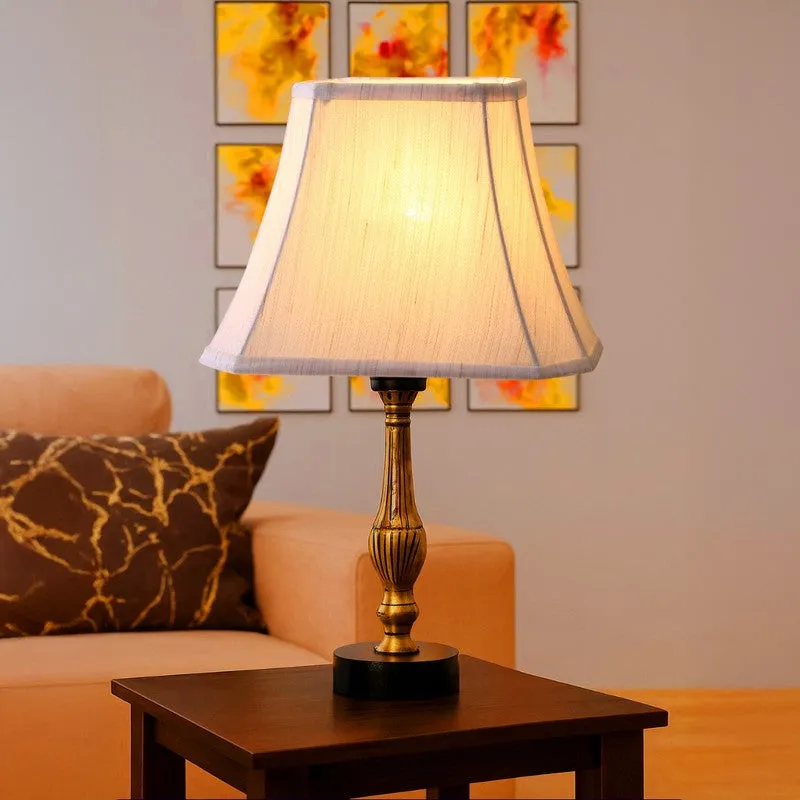 Aurelo Kivo Wooden Table Lamp - OffWhite media 3